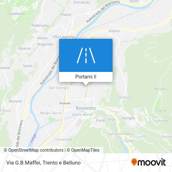 Mappa Via G.B.Maffei
