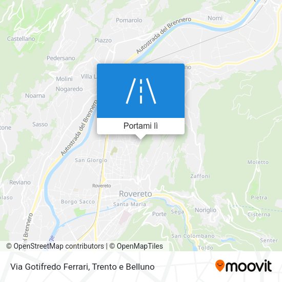 Mappa Via Gotifredo Ferrari