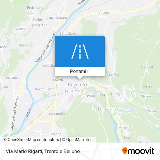 Mappa Via Mario Rigatti