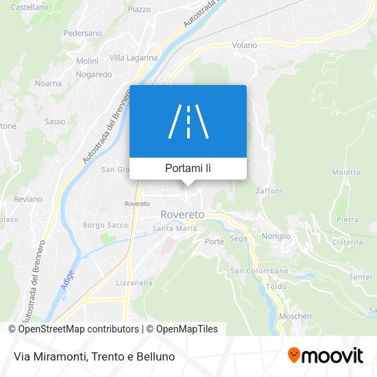 Mappa Via Miramonti