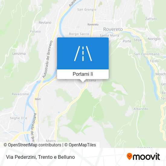 Mappa Via Pederzini