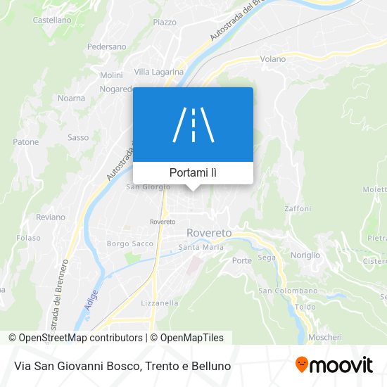 Mappa Via San Giovanni Bosco