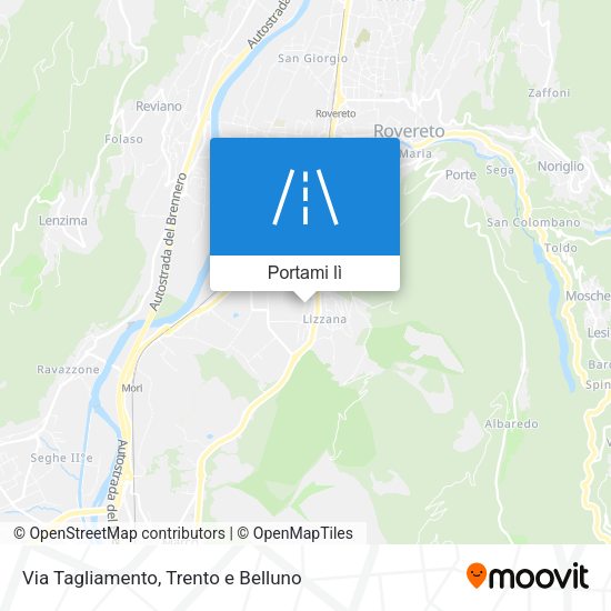 Mappa Via Tagliamento