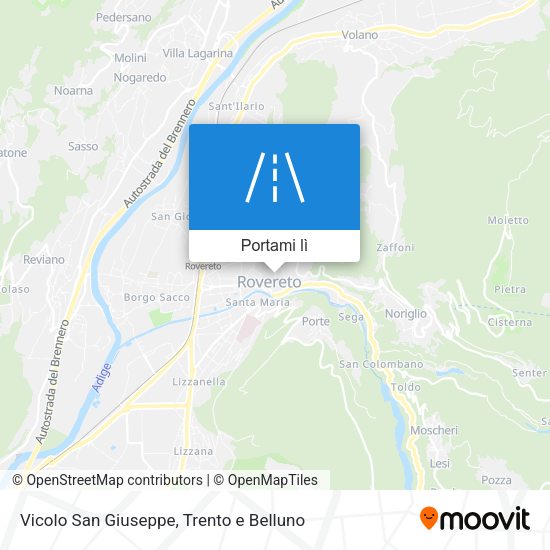 Mappa Vicolo San Giuseppe