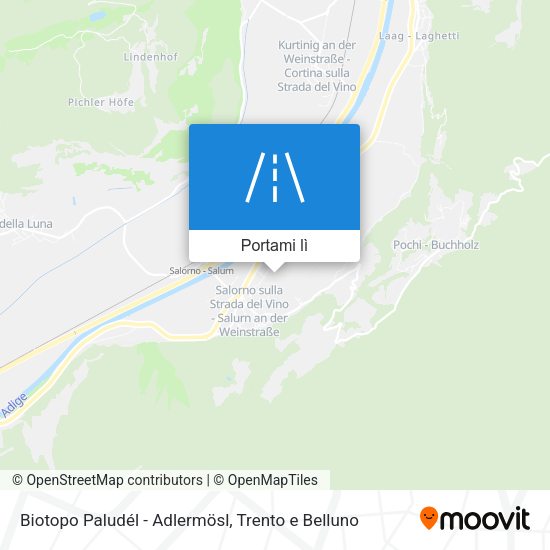 Mappa Biotopo Paludél - Adlermösl