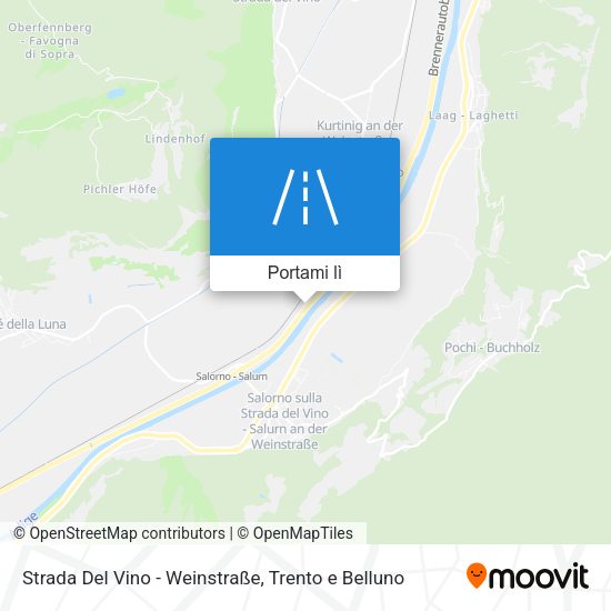 Mappa Strada Del Vino - Weinstraße