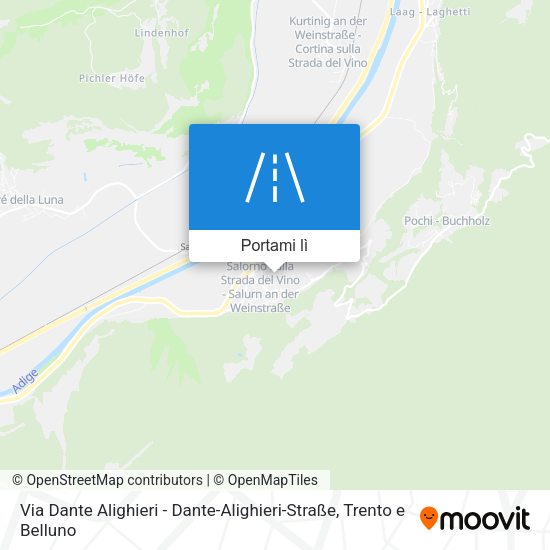 Mappa Via Dante Alighieri - Dante-Alighieri-Straße