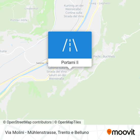 Mappa Via Molini - Mühlenstrasse