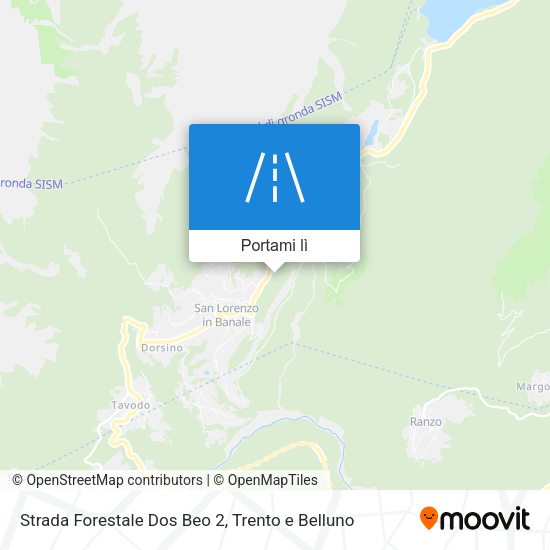 Mappa Strada Forestale Dos Beo 2