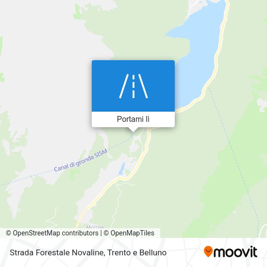Mappa Strada Forestale Novaline