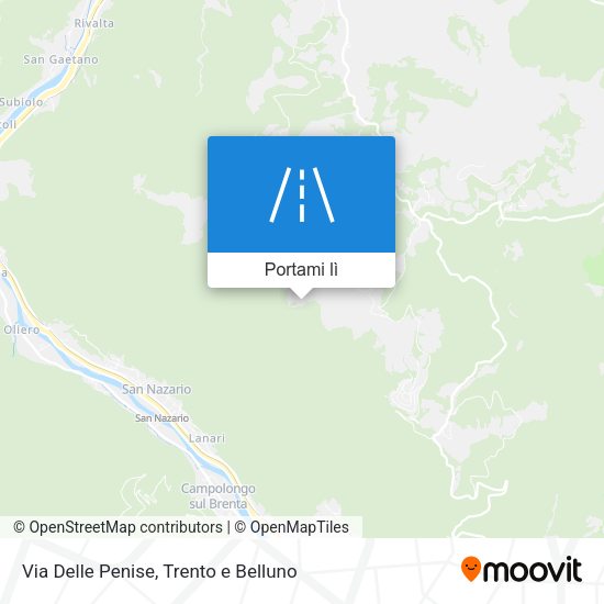 Mappa Via Delle Penise