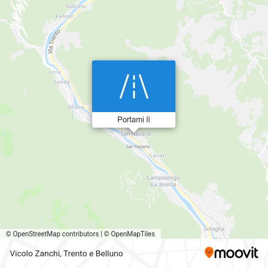 Mappa Vicolo Zanchi