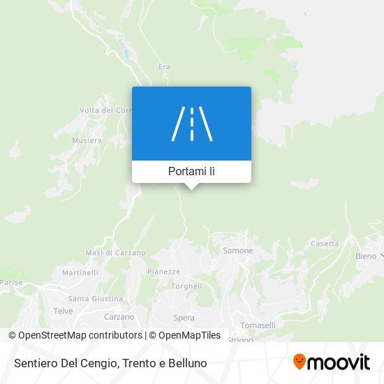 Mappa Sentiero Del Cengio