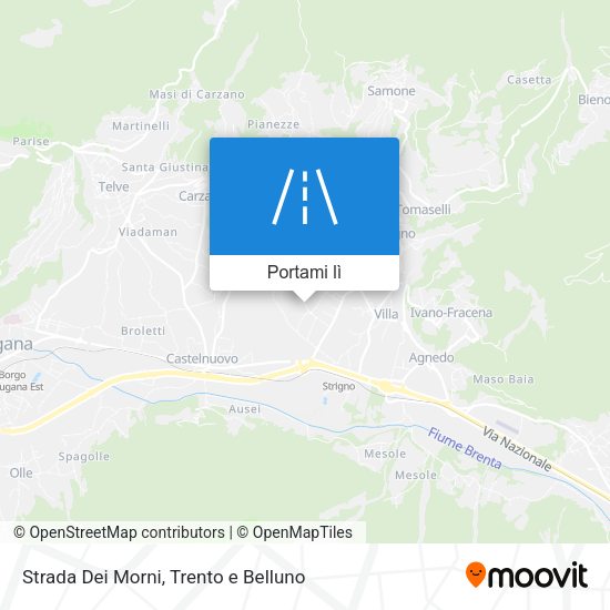 Mappa Strada Dei Morni