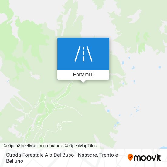Mappa Strada Forestale Aia Del Buso - Nassare