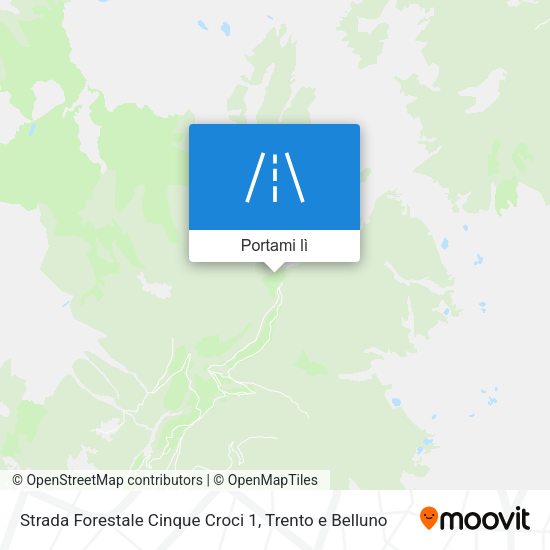 Mappa Strada Forestale Cinque Croci 1