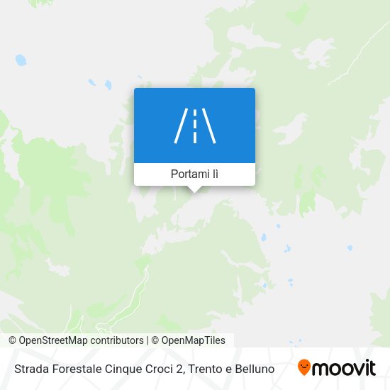 Mappa Strada Forestale Cinque Croci 2