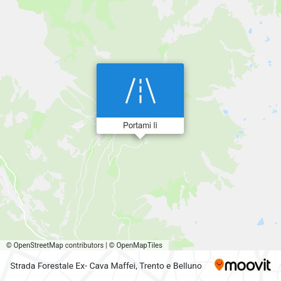 Mappa Strada Forestale Ex- Cava Maffei