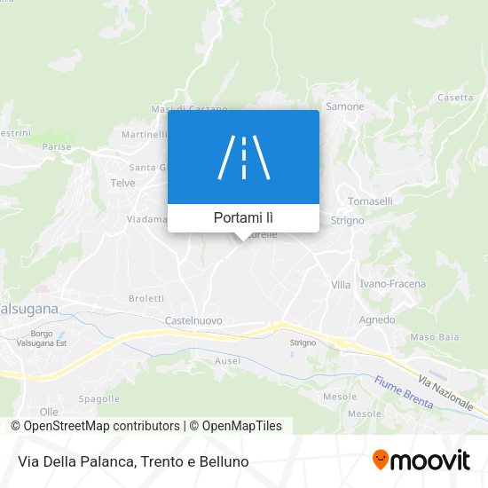 Mappa Via Della Palanca