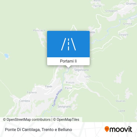 Mappa Ponte Di Cantilaga