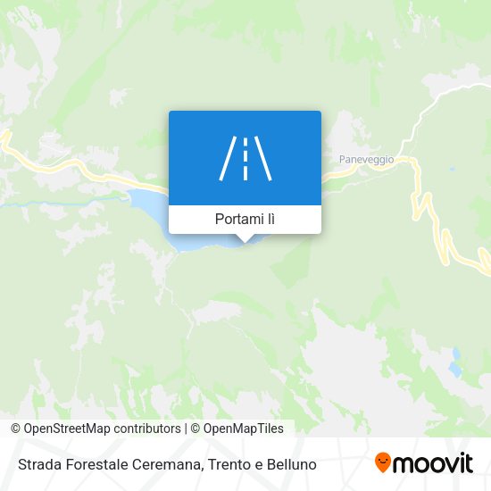 Mappa Strada Forestale Ceremana