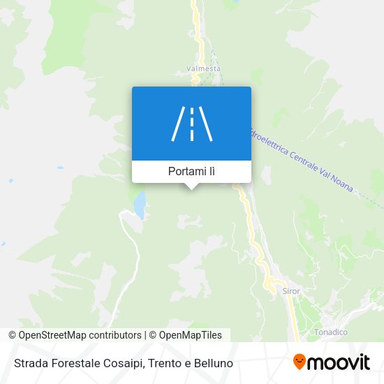 Mappa Strada Forestale Cosaipi
