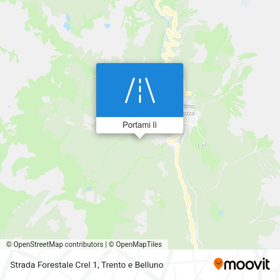 Mappa Strada Forestale Crel 1