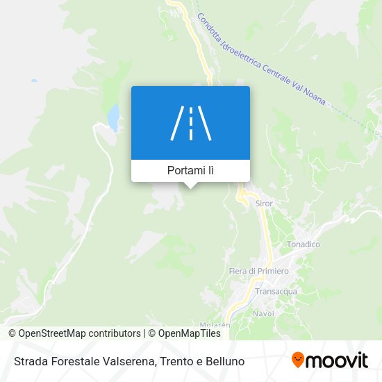 Mappa Strada Forestale Valserena