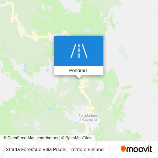 Mappa Strada Forestale Villa Pisoni