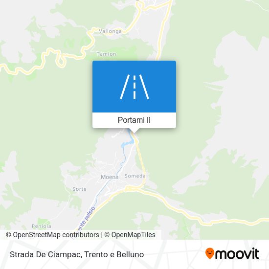 Mappa Strada De Ciampac