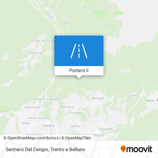 Mappa Sentiero Del Cengio