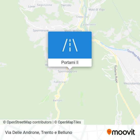 Mappa Via Delle Androne
