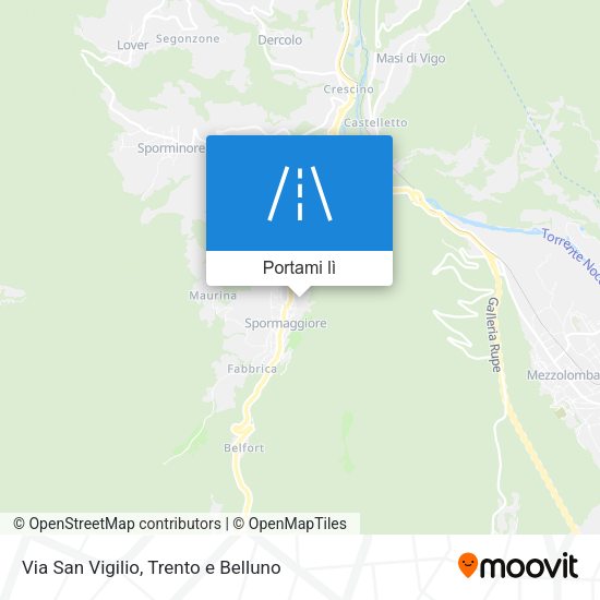 Mappa Via San Vigilio