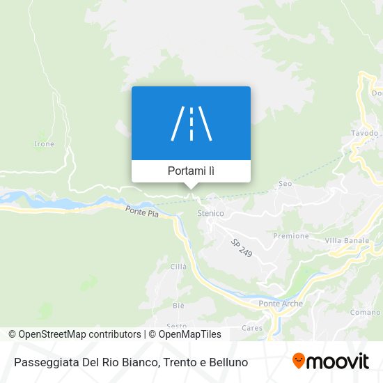 Mappa Passeggiata Del Rio Bianco