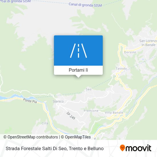 Mappa Strada Forestale Salti Di Seo