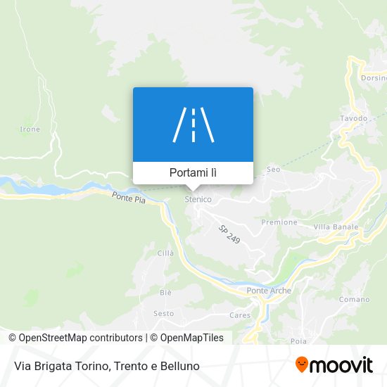 Mappa Via Brigata Torino