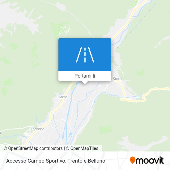 Mappa Accesso Campo Sportivo