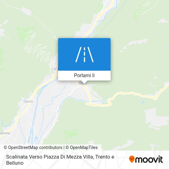 Mappa Scalinata Verso Piazza Di Mezza Villa