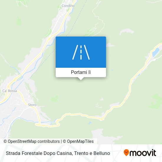 Mappa Strada Forestale Dopo Casina