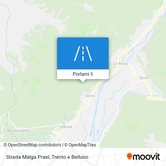 Mappa Strada Malga Prael