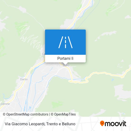 Mappa Via Giacomo Leopardi