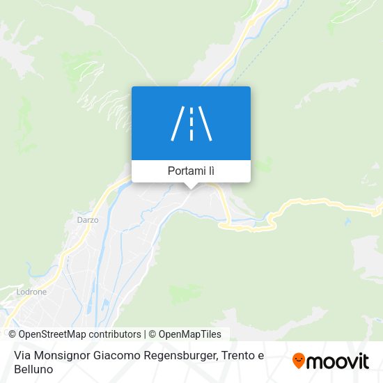 Mappa Via Monsignor Giacomo Regensburger