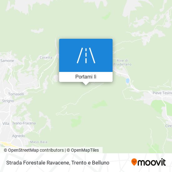 Mappa Strada Forestale Ravacene