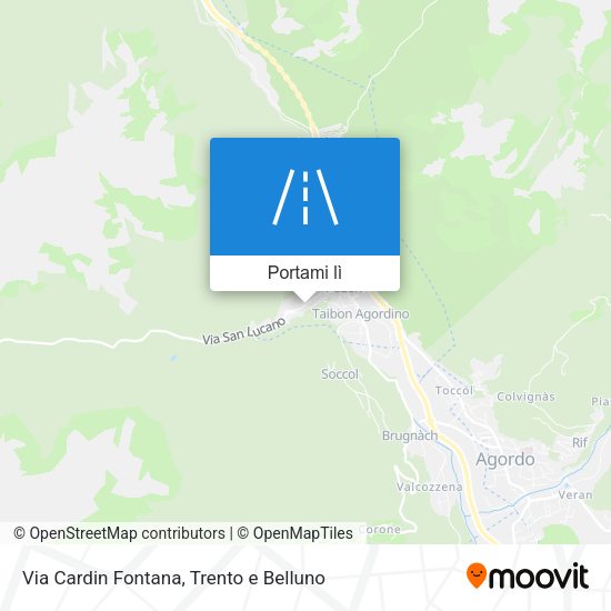 Mappa Via Cardin Fontana