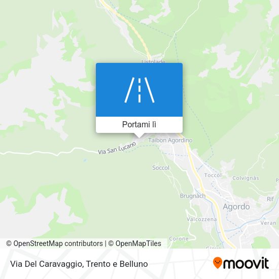Mappa Via Del Caravaggio