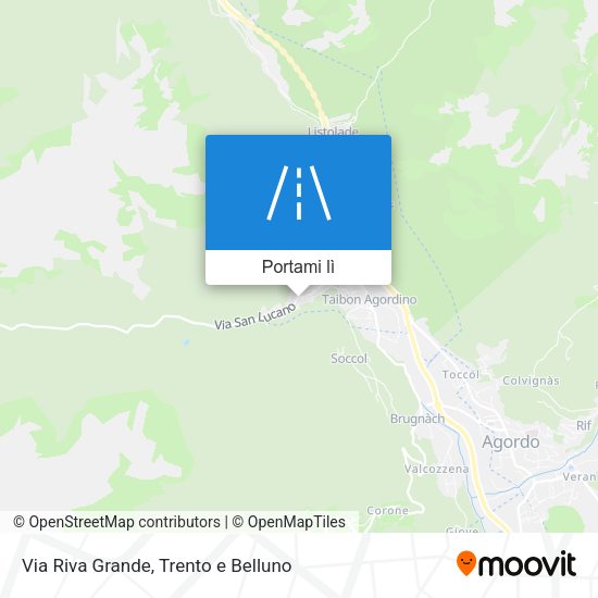 Mappa Via Riva Grande