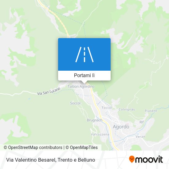 Mappa Via Valentino Besarel