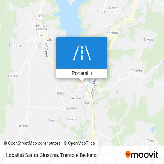 Mappa Località Santa Giustina
