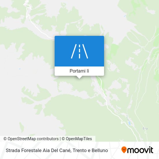 Mappa Strada Forestale Aia Del Cané