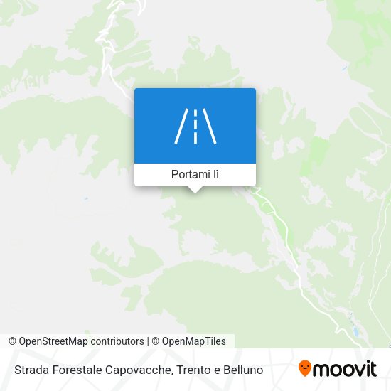 Mappa Strada Forestale Capovacche